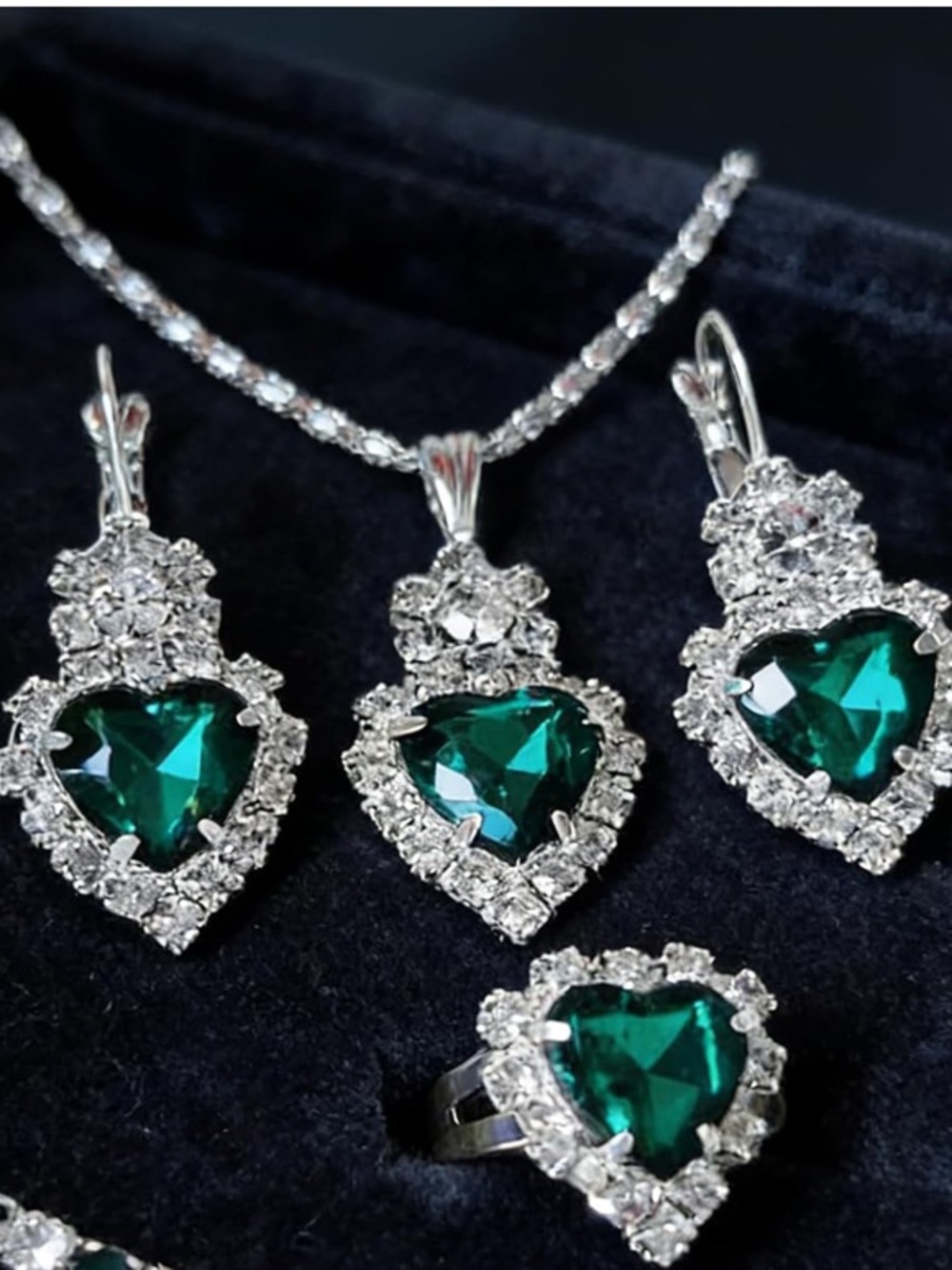 5Pcs/set elegant jewelry set for women, bracelet, necklace, earrings, and ring,